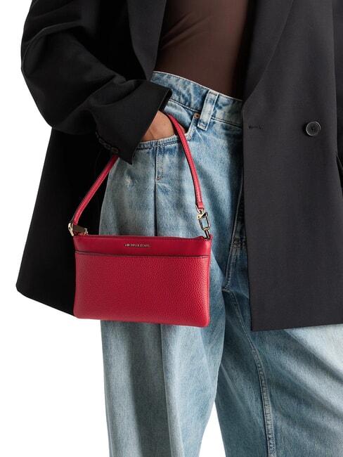 JET SET Leder-Schultertasche Purpurrot - Damentaschen