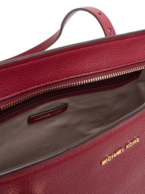 QUINN Mittelgro&szlig;e Einkaufstasche aus Leder Maulbeere - Damentaschen