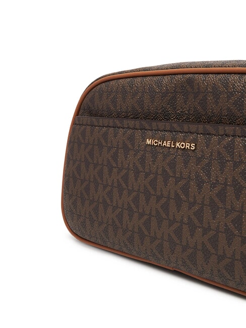 JET SET Kameratasche mit Allover-Print brn/acorn - Damentaschen