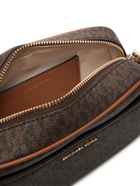 JET SET Kameratasche mit Allover-Print brn/acorn - Damentaschen