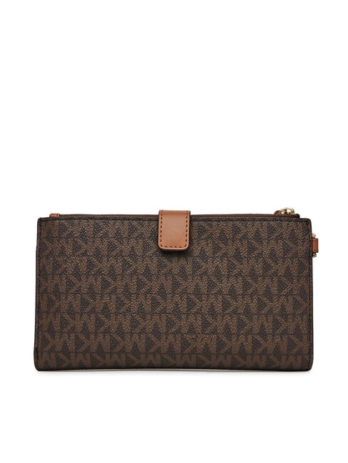 JET SET Clutch-Geldb&ouml;rse mit Handgelenktasche braun - Damentaschen