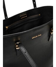 MICHAEL KORS QUINN Vertikale Ledertasche Schwarz - Damentaschen - 5