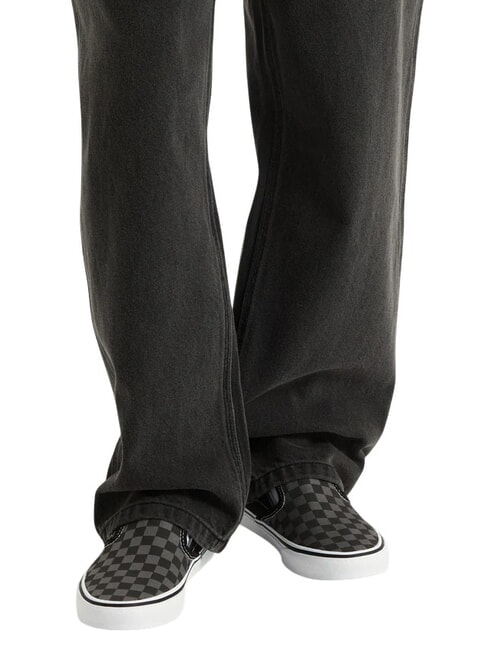 CLASSIC Sneaker zum Hineinschl&uuml;pfen schwarz/zinnfarbenes Schachbrett - Schuhe Unisex