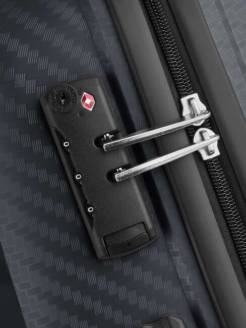 BINALONG Gro&szlig;er Wagen Schwarz - Harte Trolleys