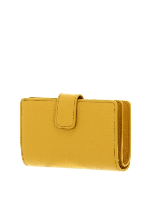 METALLIC SOFT Geldb&ouml;rse aus strukturiertem Leder sonnig - Brieftaschen Damen