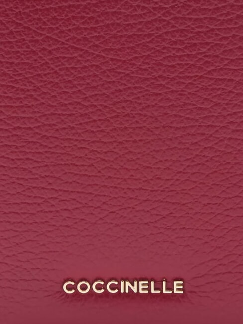 METALLIC SOFT Passh&uuml;lle aus geh&auml;mmertem Leder Sangria - Reisezubeh&ouml;r