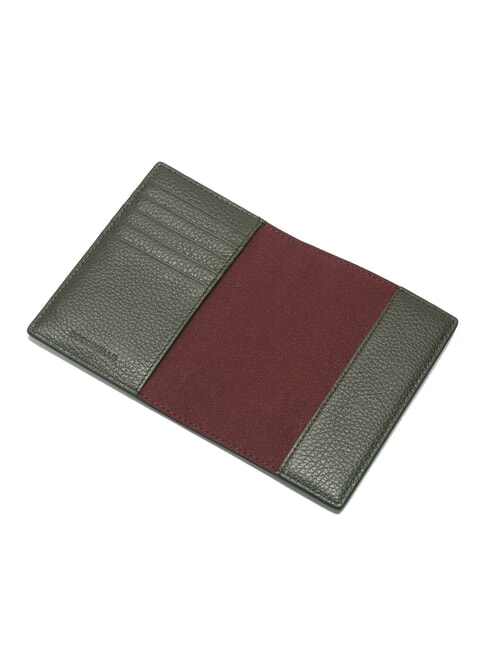 METALLIC SOFT Passh&uuml;lle aus geh&auml;mmertem Leder Algen - Reisezubeh&ouml;r