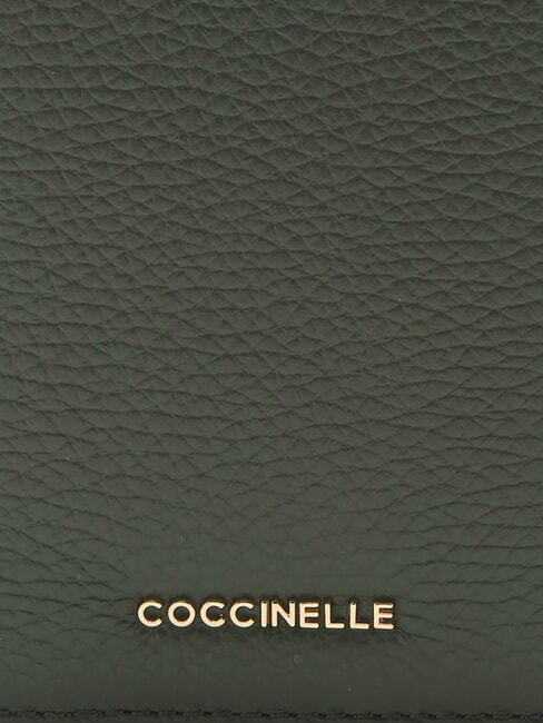 METALLIC SOFT Passh&uuml;lle aus geh&auml;mmertem Leder Algen - Reisezubeh&ouml;r