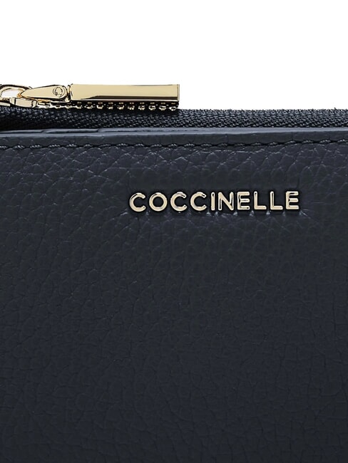 METALLIC SOFT Kartenhalter aus Leder Mitternachtsblau - Brieftaschen Damen