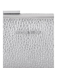 COCCINELLE METALLIC SOFT Kartenhalter aus Leder SILBER - Brieftaschen Damen - 3