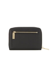 COCCINELLE METALLIC SOFT Geldb&ouml;rse mit umlaufendem Rei&szlig;verschluss Schwarz - Brieftaschen Damen - 3