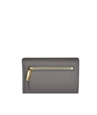 COCCINELLE METALLIC SOFT Mittelgro&szlig;e Geldb&ouml;rse aus geh&auml;mmertem Leder Graphit - Brieftaschen Damen - 3