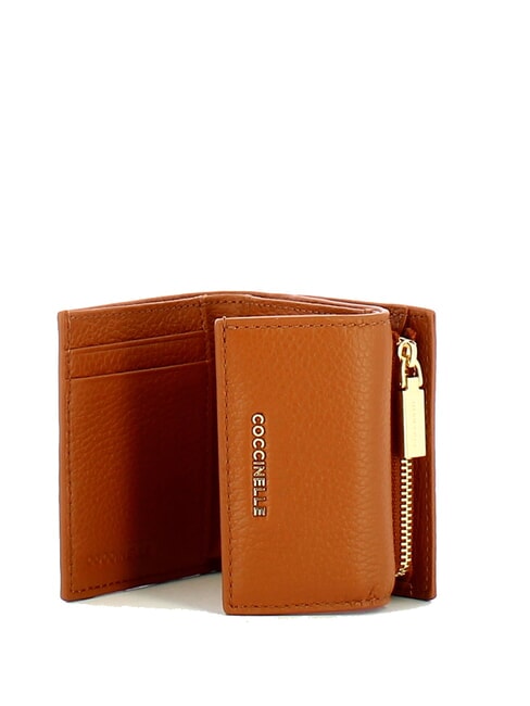 METALLIC SOFT Portemonnaie aus genarbtem Leder CUIR - Brieftaschen Damen