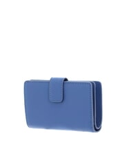 COCCINELLE METALLIC SOFT Geldb&ouml;rse aus strukturiertem Leder Blau - Brieftaschen Damen - 4