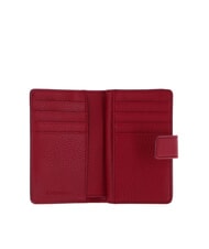 COCCINELLE METALLIC SOFT Geldb&ouml;rse aus strukturiertem Leder Sangria - Brieftaschen Damen - 2