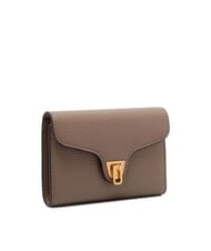 COCCINELLE BEAT SOFT Mittelgro&szlig;e Brieftasche aus geh&auml;mmertem Leder warmes Taupe - Brieftaschen Damen - 3