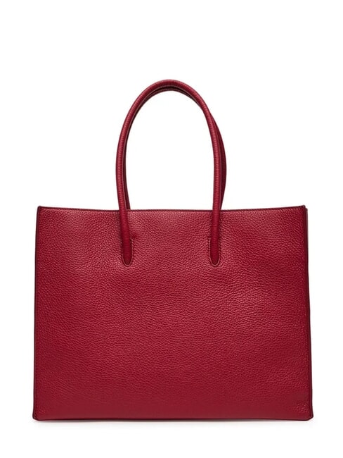 MYRTHA MAXI LOG Einkaufstasche aus geh&auml;mmertem Leder Sangria - Damentaschen