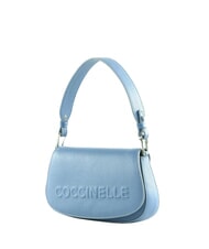 COCCINELLE MYRTHA MAXI LOG Schultertasche aus Leder mit Schulterriemen Blau - Damentaschen - 2