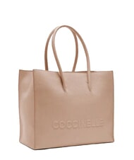 COCCINELLE MYRTHA MAXI LOG Einkaufstasche aus geh&auml;mmertem Leder Rosetten - Damentaschen - 2