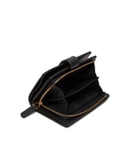 COCCINELLE DEW Mittelgro&szlig;e Brieftasche aus geh&auml;mmertem Leder Schwarz - Brieftaschen Damen - 3