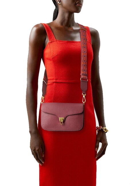 BEAT SOFT RIBB  Umh&auml;ngetasche aus Leder Schwarz - Damentaschen