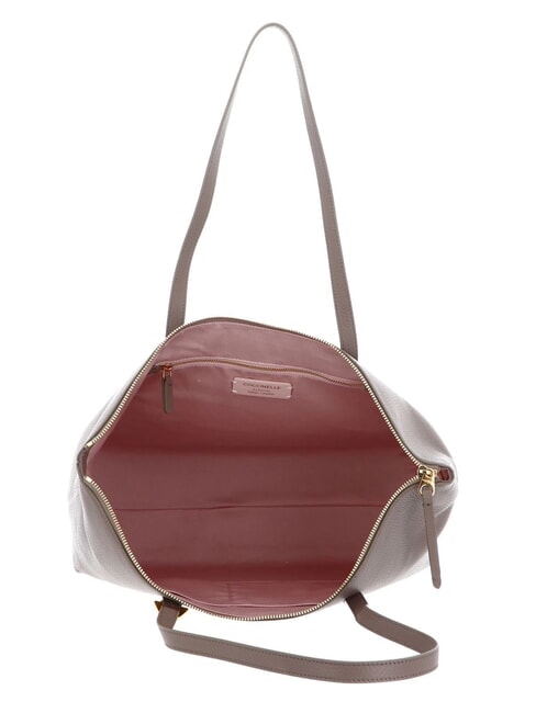 GLEEN Einkaufstasche aus Leder warmes Taupe - Damentaschen