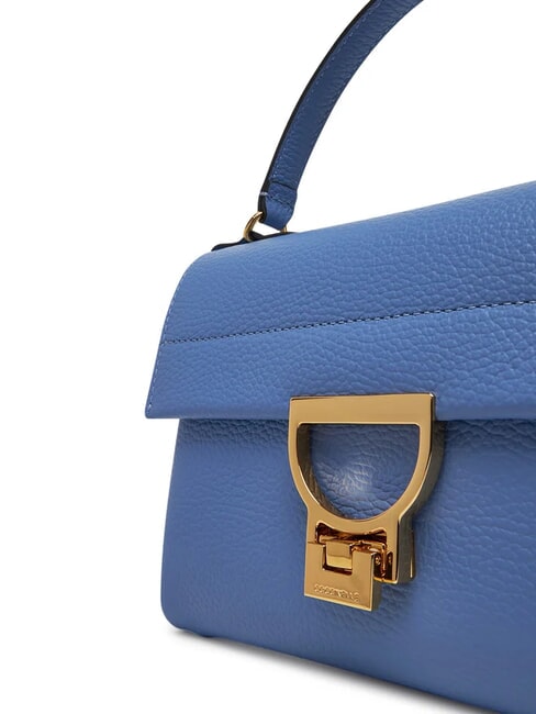 ARLETTIS SIGNATURE Handtasche aus geh&auml;mmertem Leder Blau - Damentaschen