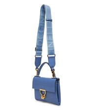 COCCINELLE ARLETTIS SIGNATURE Handtasche aus geh&auml;mmertem Leder Blau - Damentaschen - 4