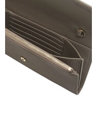 COCCINELLE METALLIC SOFT Lederclutch mit Schulterriemen warmes Taupe - Damentaschen - 4