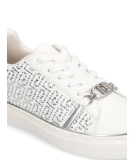 LIUJO KIKI 01 Sneakers mit durchgehendem Strasslogo Wei&szlig; - Damenschuhe - 5
