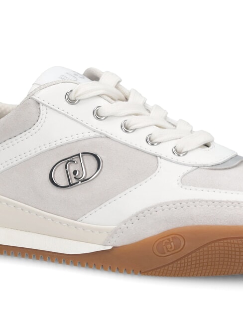LEWIS 01 Sneakers mit Metalllogo Wei&szlig; - Damenschuhe