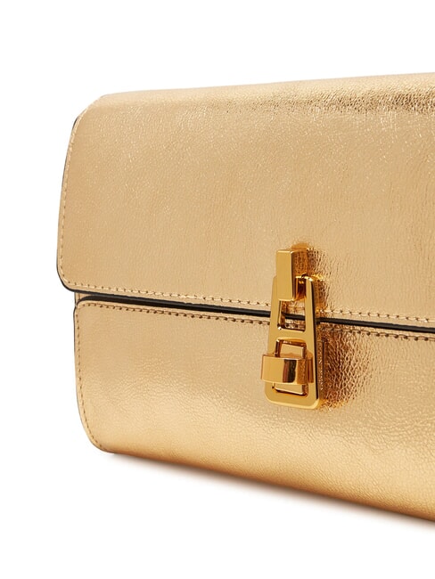 MAGIE 2NITE SMOOTH Clutch aus Metallic-Leder golden - Damentaschen