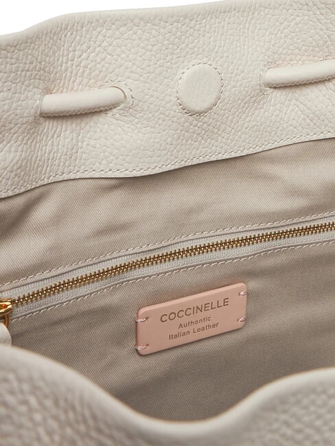 ISABELA CANVAS Hobo-Tasche aus Canvas und Leder Natur/Wei&szlig; - Damentaschen