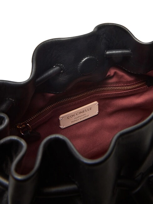 ISABELA Lederbeutel Schwarz - Damentaschen