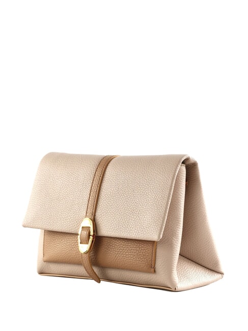 DORIAN BICOLOR Schultertasche aus Leder Rosetten/Haut - Damentaschen