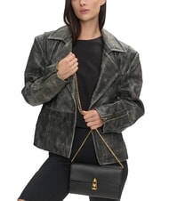 COCCINELLE CAMPIONARIO - MAGIE 2NITE Clutch aus Leder mit Ketten-Schulterriemen Schwarz - Damentaschen - 4