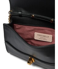 COCCINELLE CAMPIONARIO - MAGIE 2NITE Clutch aus Leder mit Ketten-Schulterriemen Schwarz - Damentaschen - 5