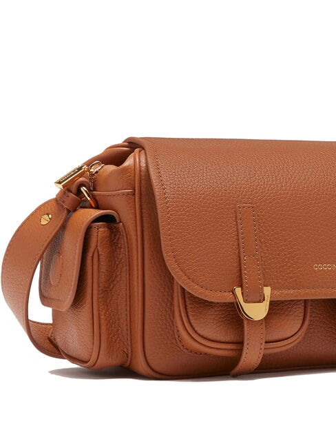 CAMPUS Schultertasche aus geh&auml;mmertem Leder CUIR - Damentaschen