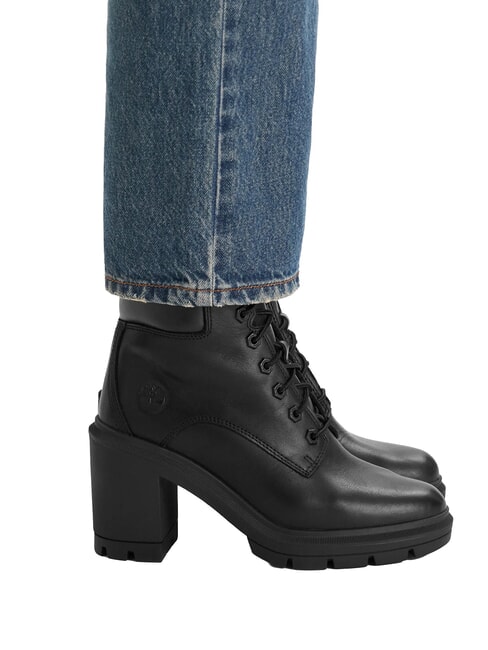 ALLINGTON Hohe Lederstiefeletten PECHSCHWARZ - Damenschuhe