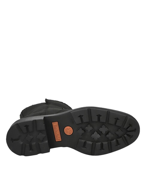 BRIMFIELD Lederstiefeletten schwarzes Vollkorn - Damenschuhe