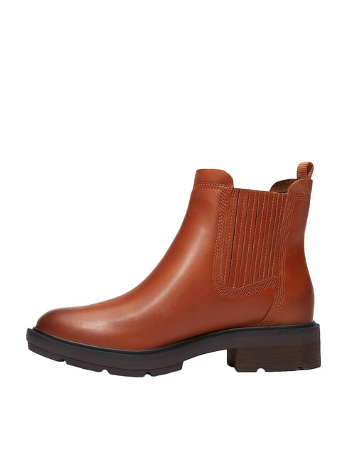 BRIMFIELD Niedrige Lederstiefeletten md brn f grain w dk brn - Damenschuhe