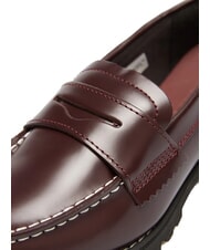 TIMBERLAND NOREEN Ledermokassins Burgunderrotes Vollkorn - Damenschuhe - 4