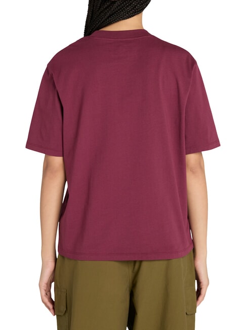 STACK LOGO  Baumwoll-T-Shirt Burgund - T-Shirts und Tops f&uuml;r Damen