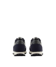 ARMANI EXCHANGE DROP MICROSUEDE Sneaker mit kontrastierendem Logo Dunkelblau + Grau + Chim&auml;re - Herrenschuhe - 3