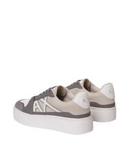 ARMANI EXCHANGE AX LOGO Plateau-Sneaker Braunbarsch + Sand - Damenschuhe - 3