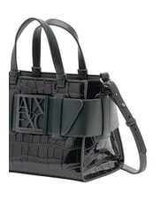 ARMANI EXCHANGE A|X Handtasche mit Schulterriemen gr&uuml;n schlagen - Damentaschen - 3