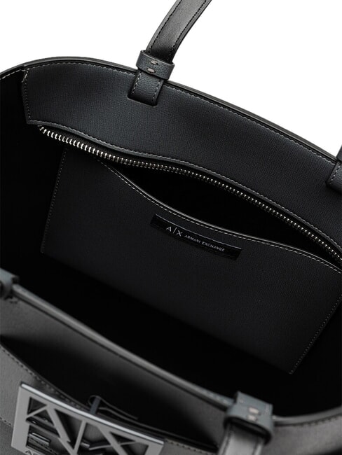 A|X BUCKLE Schulter-Shopper-Tasche K&uuml;hlstahl - Damentaschen