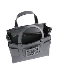 ARMANI EXCHANGE SUSIE Mini-Handtasche mit Schultergurt K&uuml;hlstahl - Damentaschen - 3