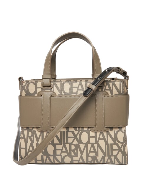 LOGO ALL OVER Kleine Tasche mit Schultergurt Klangsand / brauner Bass - Damentaschen