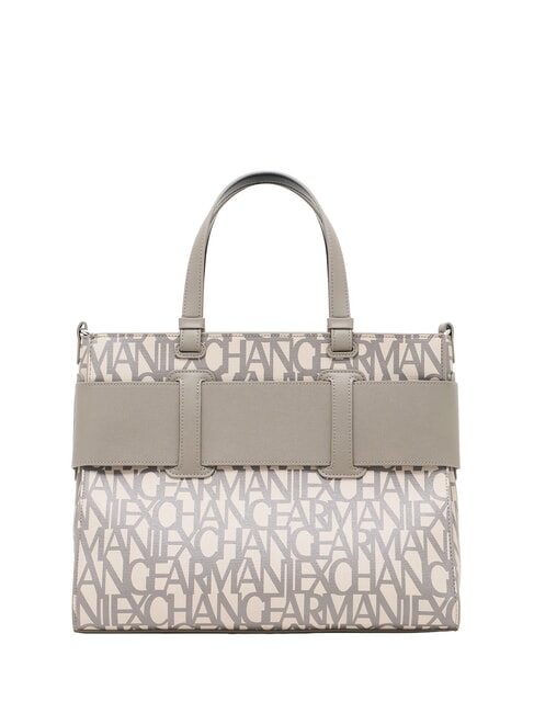 LOGO ALL OVER Handtasche mit Schultergurt Klangsand / brauner Bass - Damentaschen